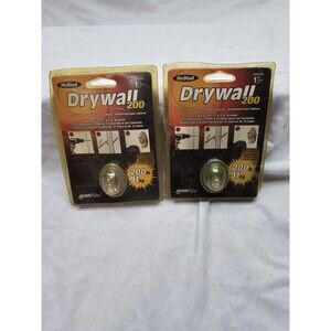 2 pks HIllman NO STUD 200 lb Metal Drywall Picture Mirror Hanger STRONG 122370